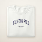Brighton Park Chicago Embroidered Crewneck — Navy Thread
