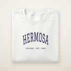 Hermosa Chicago Embroidered Crewneck — Navy Thread