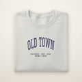 Old Town Chicago Home 2026 Embroidered Crewneck — Navy Thread on Ash