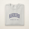 Ashburn Chicago Embroidered Crewneck — Navy Thread on Ash