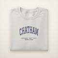 Chatham Chicago Home 2026 Embroidered Crewneck — Navy Thread on Ash