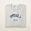 Bowmanville Chicago Home 2026 Embroidered Crewneck — Navy Thread on Ash