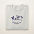 Beverly Chicago Home 2026 Embroidered Crewneck — Navy Thread on Ash