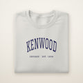 Kenwood Chicago Embroidered Crewneck — Navy Thread on Ash