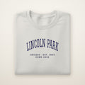 Lincoln Park Chicago Home 2026 Embroidered Crewneck — Navy Thread on Ash