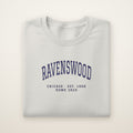 Ravenswood Chicago Home 2026 Embroidered Crewneck — Navy Thread on Ash