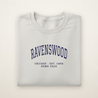 Ravenswood Chicago Home 2026 Embroidered Crewneck — Navy Thread on Ash