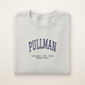 Pullman Chicago Home 2026 Embroidered Crewneck — Navy Thread on Ash