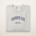 Edgewater Glen Chicago Home 2026 Embroidered Crewneck — Navy Thread on Ash