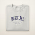 Montclare Chicago Home 2026 Embroidered Crewneck — Navy Thread on Ash