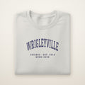 Wrigleyville Chicago Home 2026 Embroidered Crewneck — Navy Thread on Ash