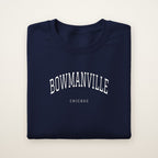 Bowmanville Chicago Embroidered Crewneck — White Thread