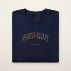 Armour Square Chicago Embroidered Crewneck — Gold Thread