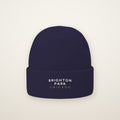 Brighton Park Chicago Embroidered Cuffed Beanie — White Thread