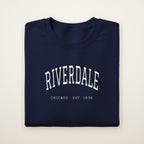 Riverdale Chicago Embroidered Crewneck — White Thread