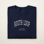 South Loop Chicago Home 2026 Embroidered Crewneck — White Thread