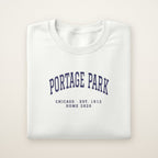 Portage Park Chicago Home 2026 Embroidered Crewneck — Navy Thread