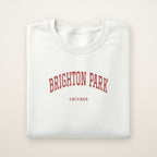 Brighton Park Chicago Embroidered Crewneck — Red Thread