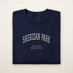 Sheridan Park Chicago Home 2026 Embroidered Crewneck — White Thread