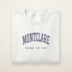 Montclare Chicago Embroidered Crewneck — Navy Thread