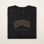 Kenwood Chicago Embroidered Crewneck — Gold Thread on Black