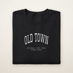 Old Town Chicago Home 2026 Embroidered Crewneck — White Thread on Black
