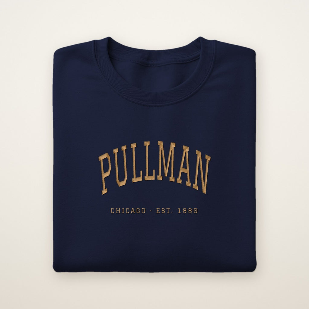 Pullman Chicago Embroidered Crewneck — Gold Thread