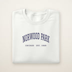 Norwood Park Chicago Embroidered Crewneck — Navy Thread