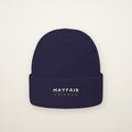 Mayfair Chicago Embroidered Cuffed Beanie — White Thread