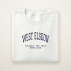 West Elsdon Chicago Home 2026 Embroidered Crewneck — Navy Thread