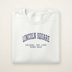 Lincoln Square Chicago Home 2026 Embroidered Crewneck — Navy Thread