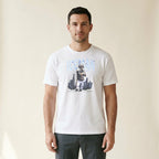 Model wearing the Caleb Williams Iceman Tee in White