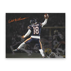 Caleb Williams "Jump Man" Canvas Wall Art straight-on view