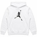 Caleb Williams Jump Man Hoodie — white flat lay