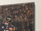 Caleb Williams "The Throw" Canvas Wall Art — close-up of the gallery-wrapped corner and 1.25-inch edge