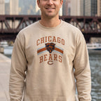 Chicago Bears Retro Crewneck Sweatshirt — close-up of the print