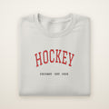 Chicago Hockey Embroidered Crewneck — Est. 1926 in Ash, flat lay
