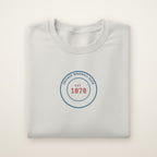 Chicago North Side Baseball Embroidered Crewneck — Club Crest in Ash, flat lay