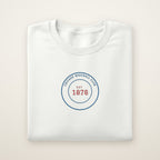 Chicago North Side Baseball Embroidered Crewneck — Club Crest in White, flat lay
