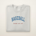 Chicago North Side Baseball Embroidered Crewneck — Est. 1876 in Ash, flat lay