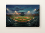 Chicago North Side ballpark canvas on a light wall