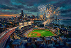 Chicago South Side ballpark painting, full artwork