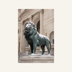 Art Institute Lion Canvas Wall Art | Michigan Avenue Guardian artwork, full image