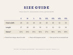 Hoodie size guide S to 5XL