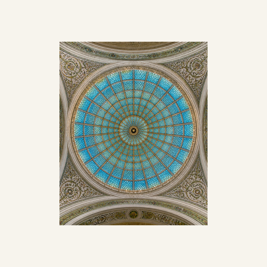 Chicago Cultural Center Canvas Wall Art | Tiffany Glass Dome artwork, full image