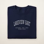 Lakeview East Chicago Home 2026 Embroidered Crewneck — White Thread
