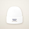 South Loop Chicago Embroidered Cuffed Beanie — Navy Thread
