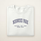 Norwood Park Chicago Home 2026 Embroidered Crewneck — Navy Thread