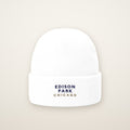 Edison Park Chicago Embroidered Cuffed Beanie — Navy Thread