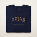 North Park Chicago Embroidered Crewneck — Gold Thread